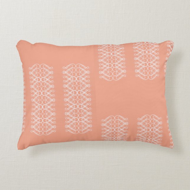 Almohada de acento de naranja pálido (Anverso)