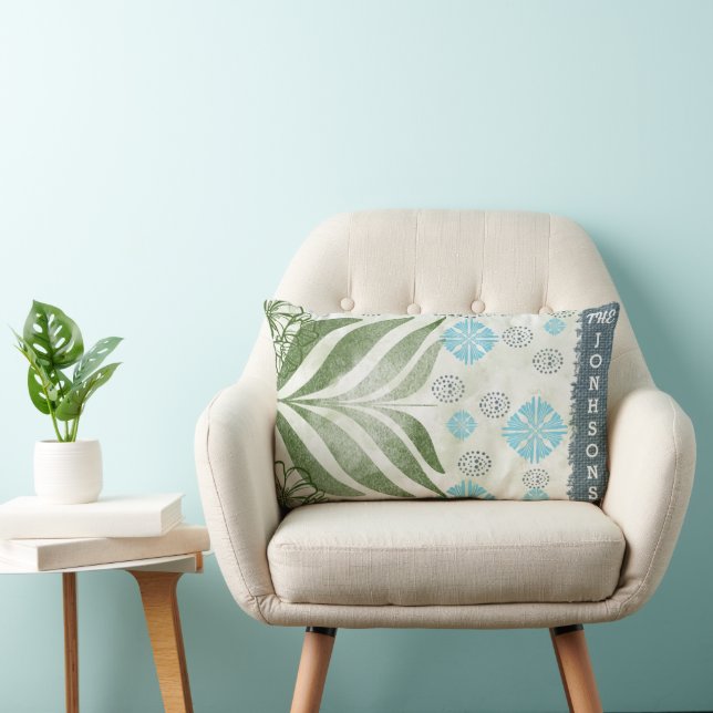 Almohada de acento de nombre de familia de hoja el (Silla)