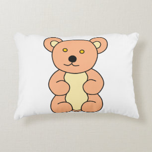 Almohada de acento de osito de peluche digno de en