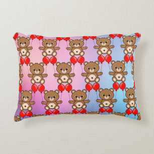 Almohada de acento de osito de peluche lindo con g