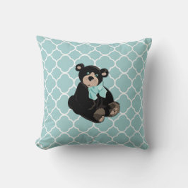 Almohada de acento de oso de peluche