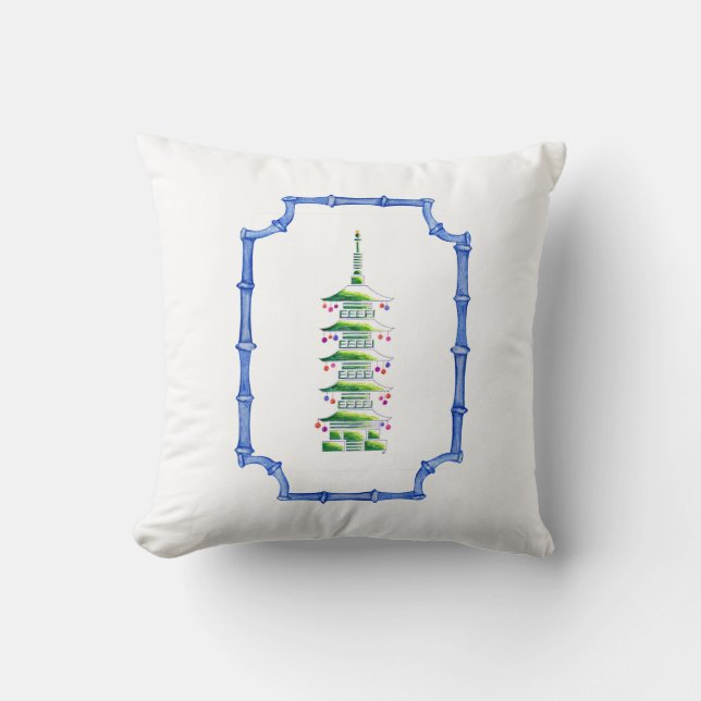 Almohada de acento de pagoda de Navidad (Anverso)