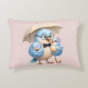Almohada de acento de pájaro padre