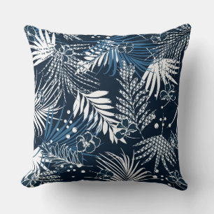 Almohada de acento de palmeras tropicales