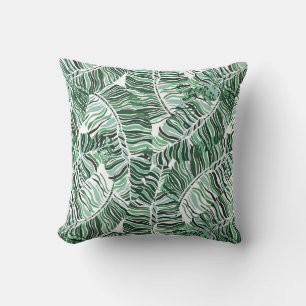 Almohada de acento de palmeras tropicales