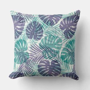 Almohada de acento de palmeras tropicales