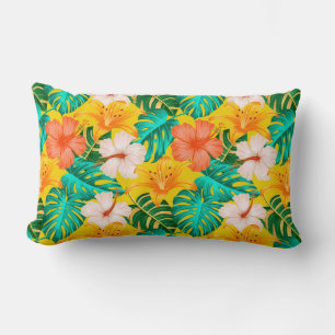Almohada de acento de palmeras tropicales