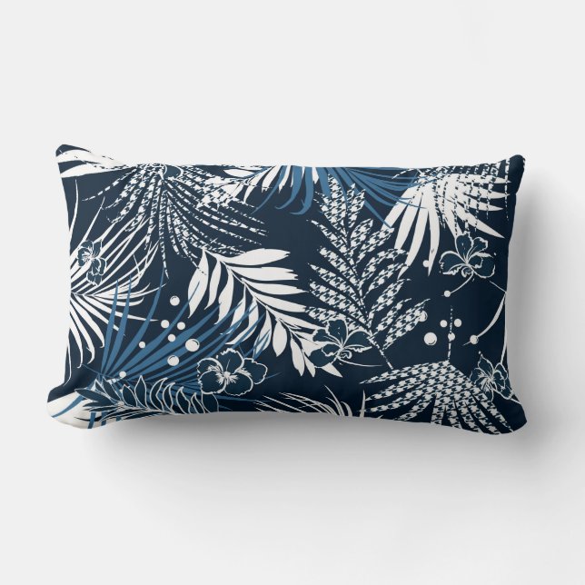 Almohada de acento de palmeras tropicales (Anverso)
