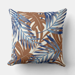 Almohada de acento de palmeras tropicales