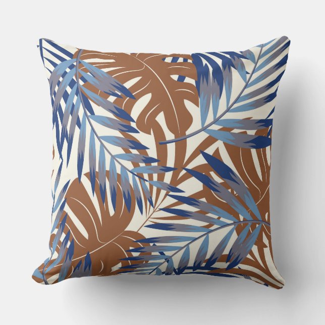 Almohada de acento de palmeras tropicales (Anverso)