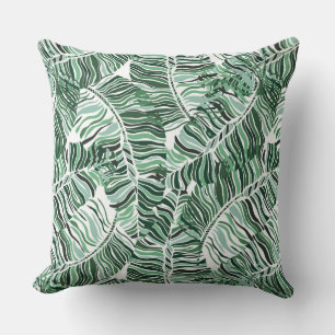 Almohada de acento de palmeras tropicales