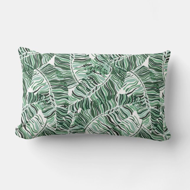Almohada de acento de palmeras tropicales (Anverso)