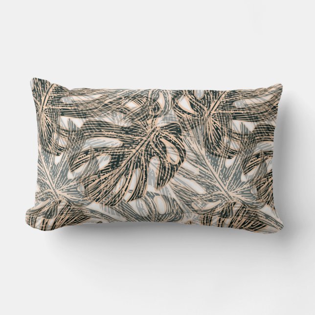 Almohada de acento de palmeras tropicales (Anverso)