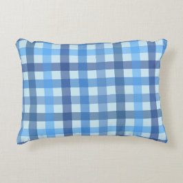 Almohada de acento de patrón de gingham de cinco c