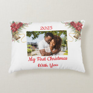Almohada de acento de primera Navidad totalmente p