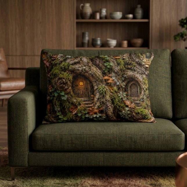 Almohada de acento de puerta de hada encantada 16x (Subido por el creador)