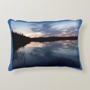 Almohada de acento de puesta de sol de verano