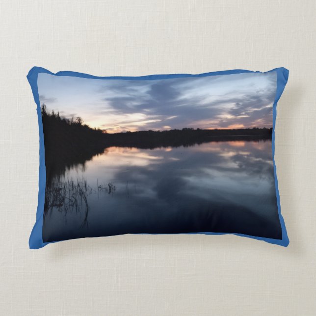 Almohada de acento de puesta de sol de verano (Anverso)