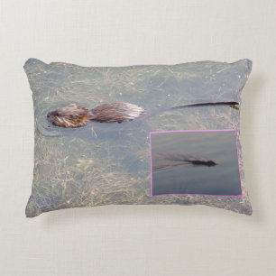 Almohada de acento de rata almizclera