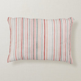 Almohada de acento de raya suave neutral