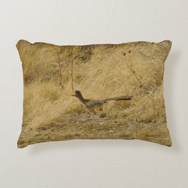 Almohada de acento de Roadrunner corriendo (Anverso)