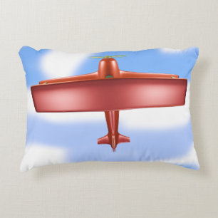 Almohada de acento de ruido rojo volador