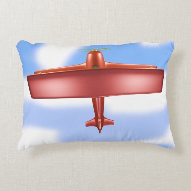 Almohada de acento de ruido rojo volador (Anverso)