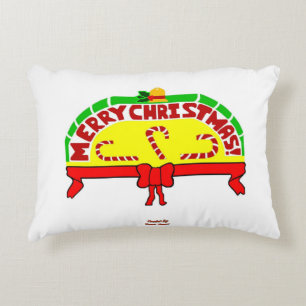 Almohada de acento de saludos de Navidad