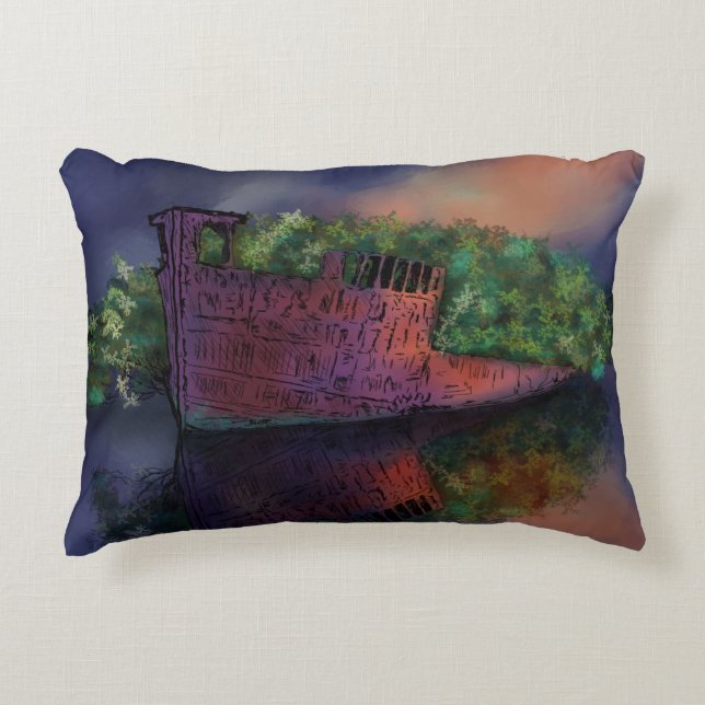 Almohada de acento de SS Ayrfield abandonada (Anverso)