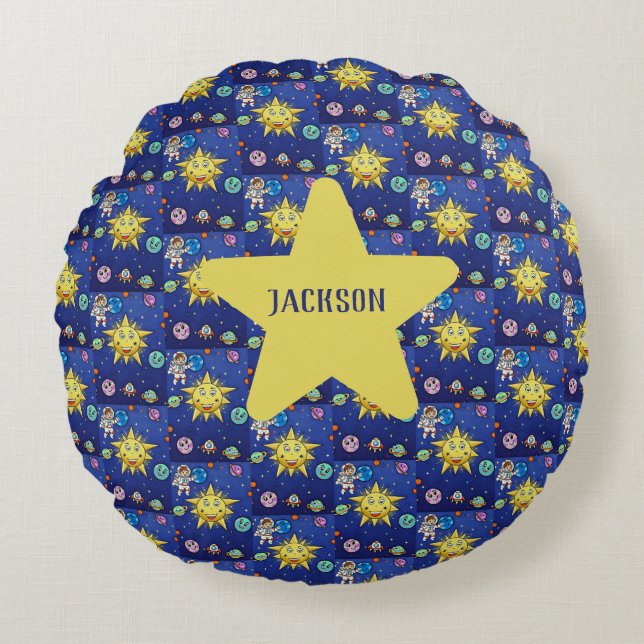 Almohada de acento de sueños de la infancia, redon (Anverso)