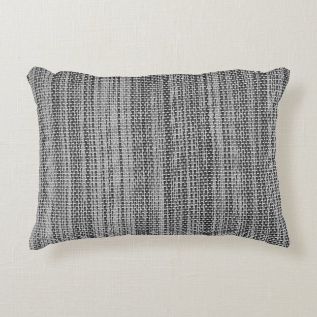 Almohada de acento de tela gris falsa (Anverso)