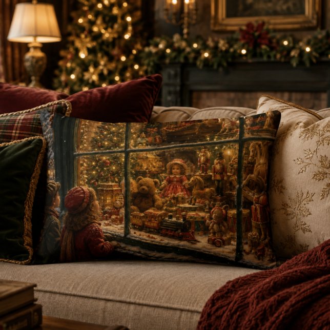 Almohada de acento de tienda de juguetes de Navida (Subido por el creador)