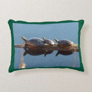 Almohada de acento de trío de tortugas