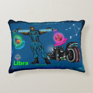 Almohada de acento de Zodiac Universo-Libra