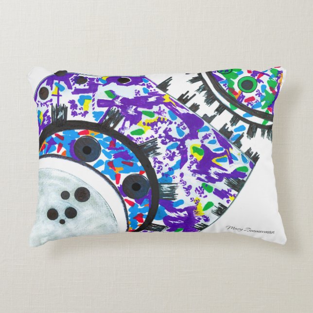 almohada de acento "Deco Cogs" (Anverso)