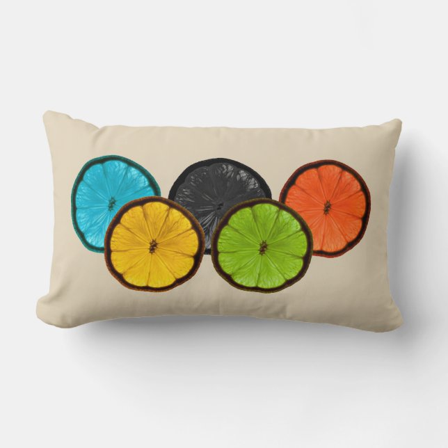 Almohada de acento decorativa de fragmentos de cít (Anverso)