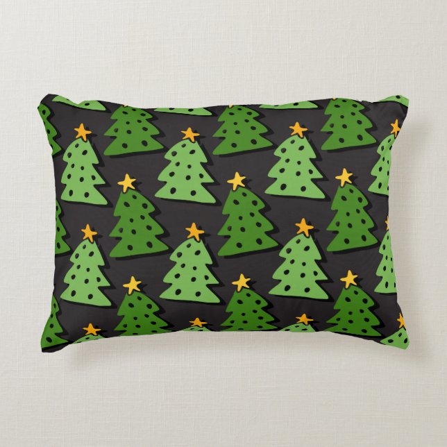 Almohada de acento del árbol de Navidad (Anverso)