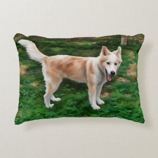 Almohada de acento del Chica de Blond Husky