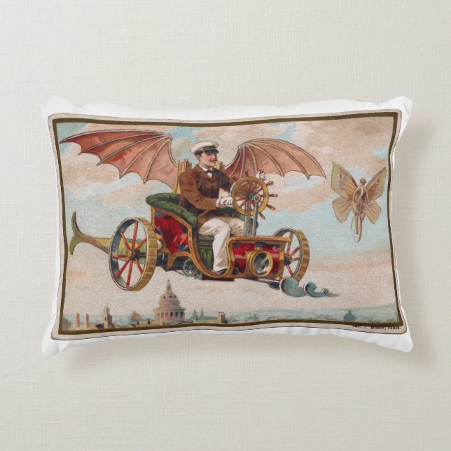 Almohada de acento del coche de Steampunk (Anverso)