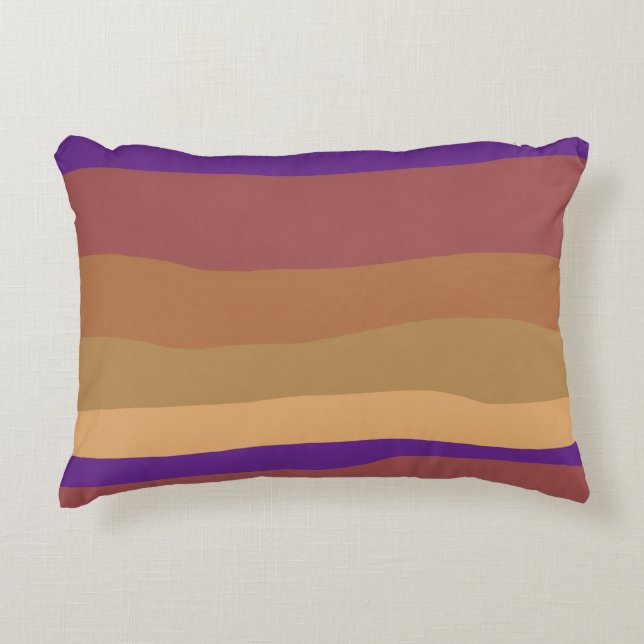 Almohada de acento del desierto colorido (Anverso)