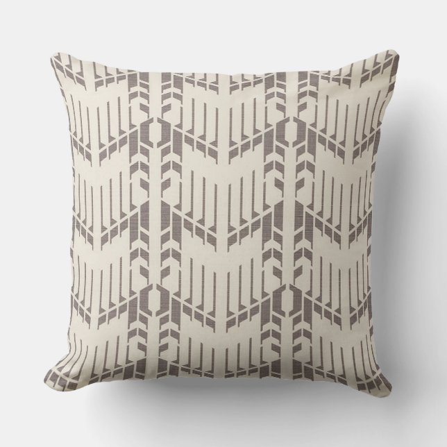 Almohada de acento del diseñador Hamilton Walnut W (Anverso)