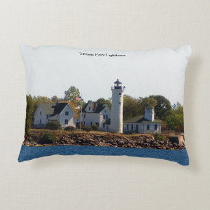 almohada de acento del faro de Tibbets Point