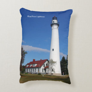 Almohada de acento del faro de Wind Point