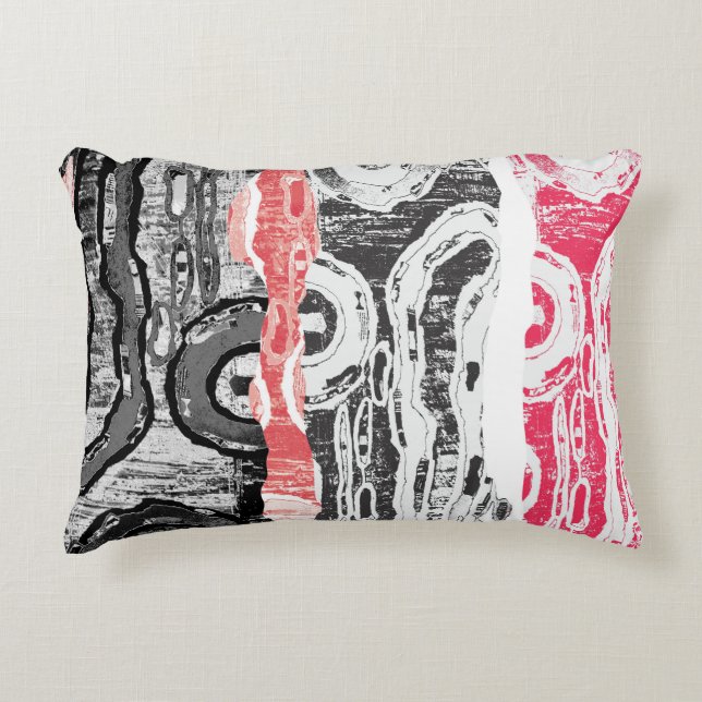 Almohada de acento – Diseño abstracto Friction Lan (Anverso)