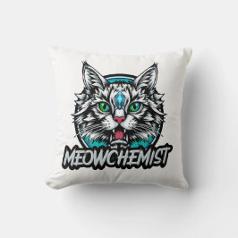 Almohada de acento (doble cara MEOWCHEMIST)