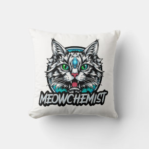 Almohada de acento (doble cara MEOWCHEMIST)