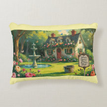 Almohada de acento: donde florecen las flores, tam