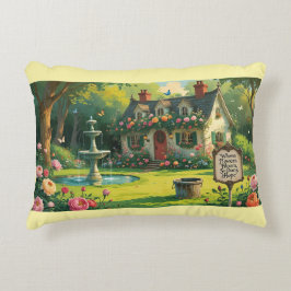 Almohada de acento: donde florecen las flores, tam