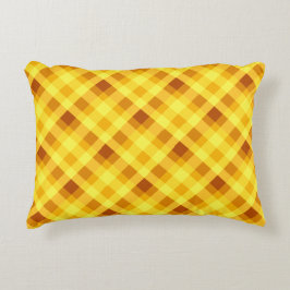 Almohada de acento dorado amarillo de huevo crudo