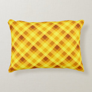 Almohada de acento dorado amarillo de huevo crudo
